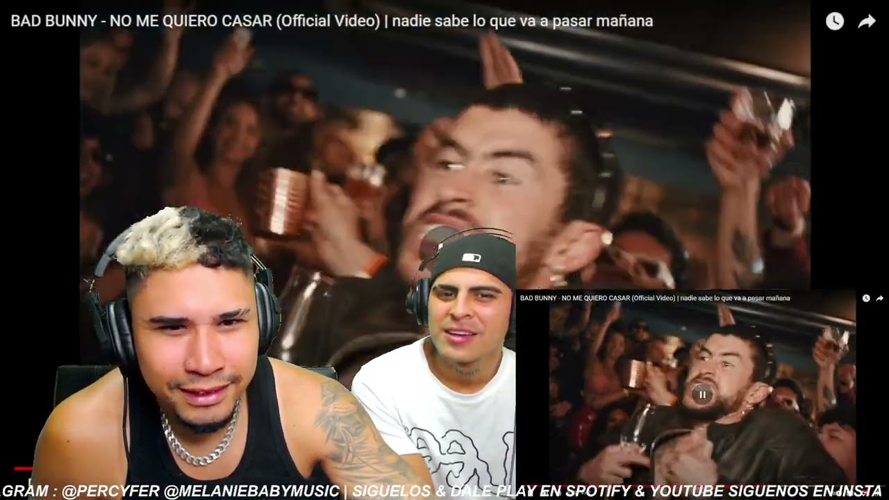 BAD BUNNY - NO ME QUIERO CASAR (Official Video) | nadie sabe lo que va a pasar mañana || REACCIÓN