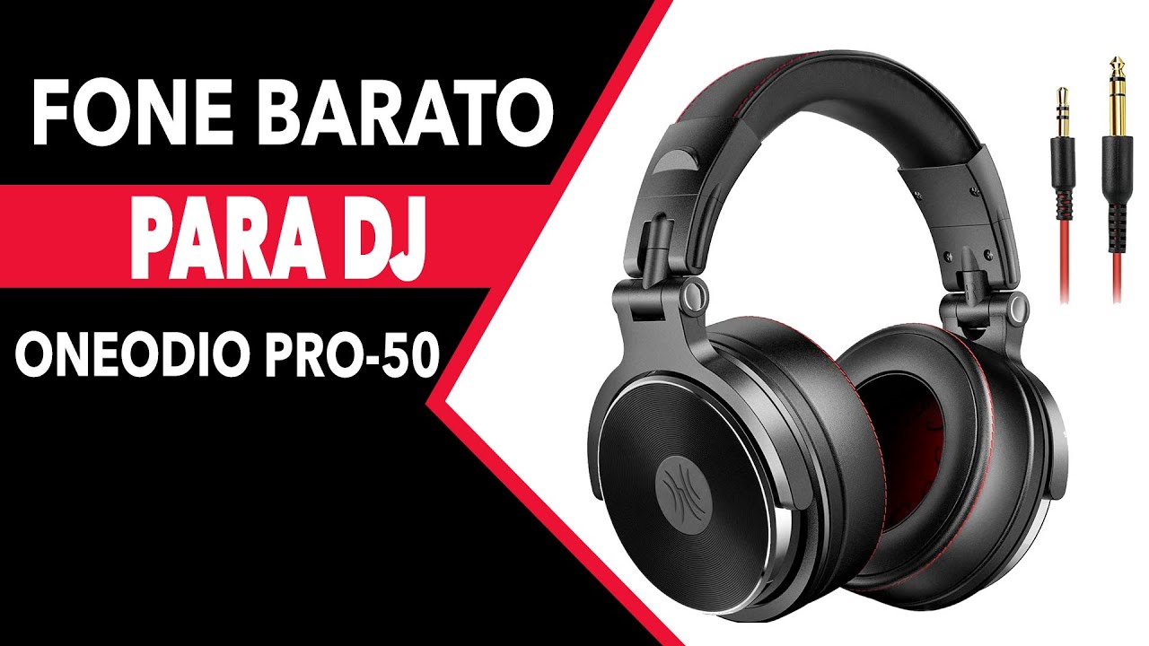 FONE DE OUVIDO BARATO PARA DJ [ MELHOR CUSTO E BENEFICIO ONEODIO PRO-50 ]