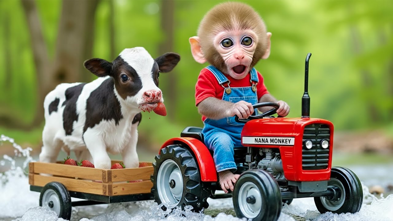MACAQUINHO NANA e a jornada pela floresta profunda para encontrar o amiguinho boi perdido