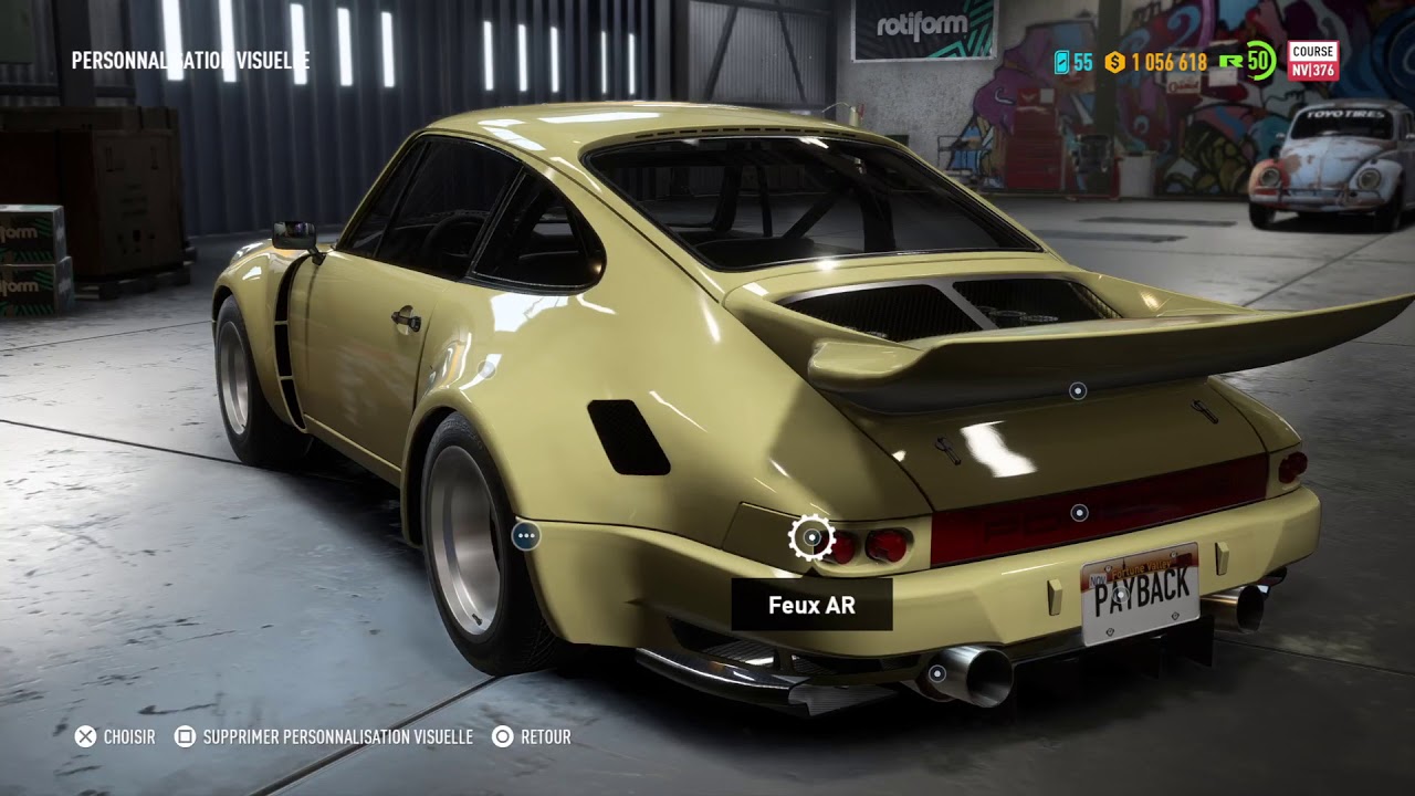 NFS Payback Porshe Carrera RSR 2.8 pour futur speedlist