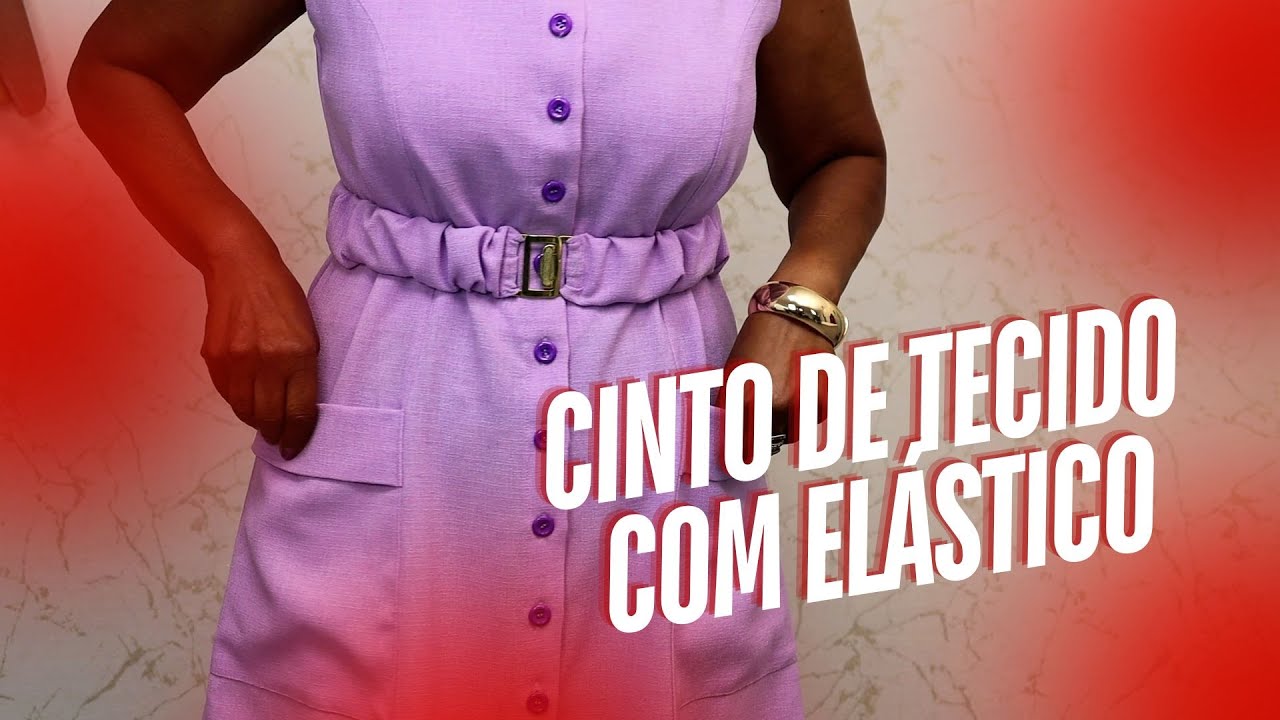 Como Fazer um Cinto de Tecido com Elástico