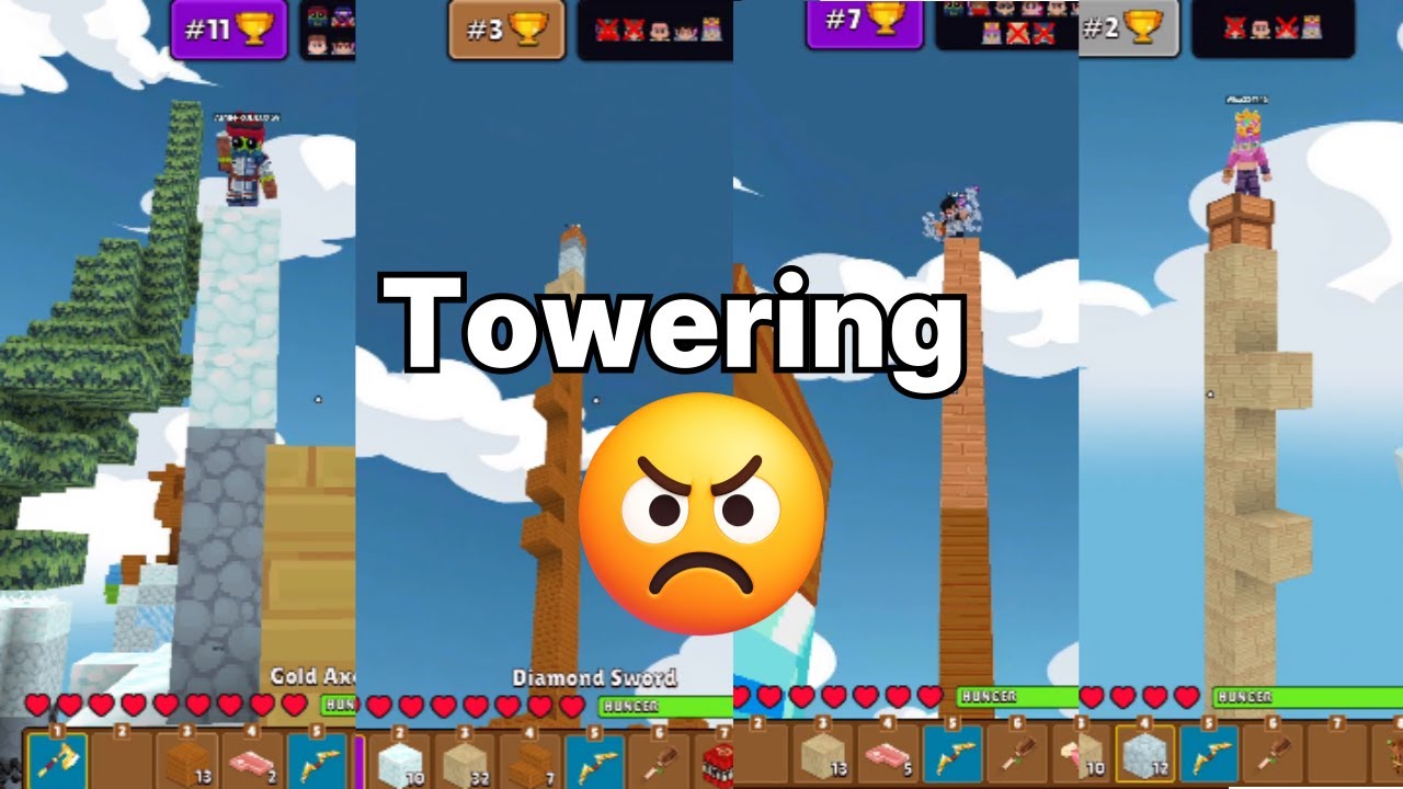 What's Up With Everyone Towering? (minefun.io) #skywars #56