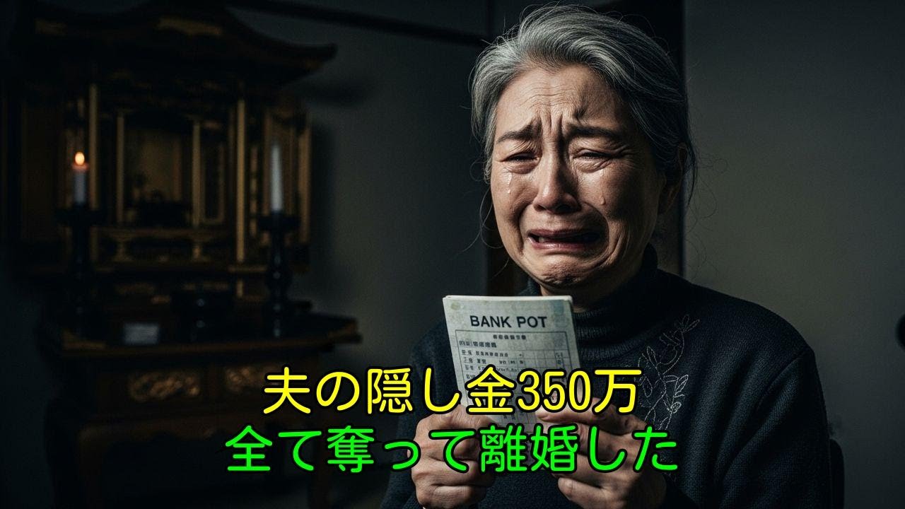 年金20万で赤字？夫の隠し口座350万を見つけた68歳主婦の壮絶な復讐劇