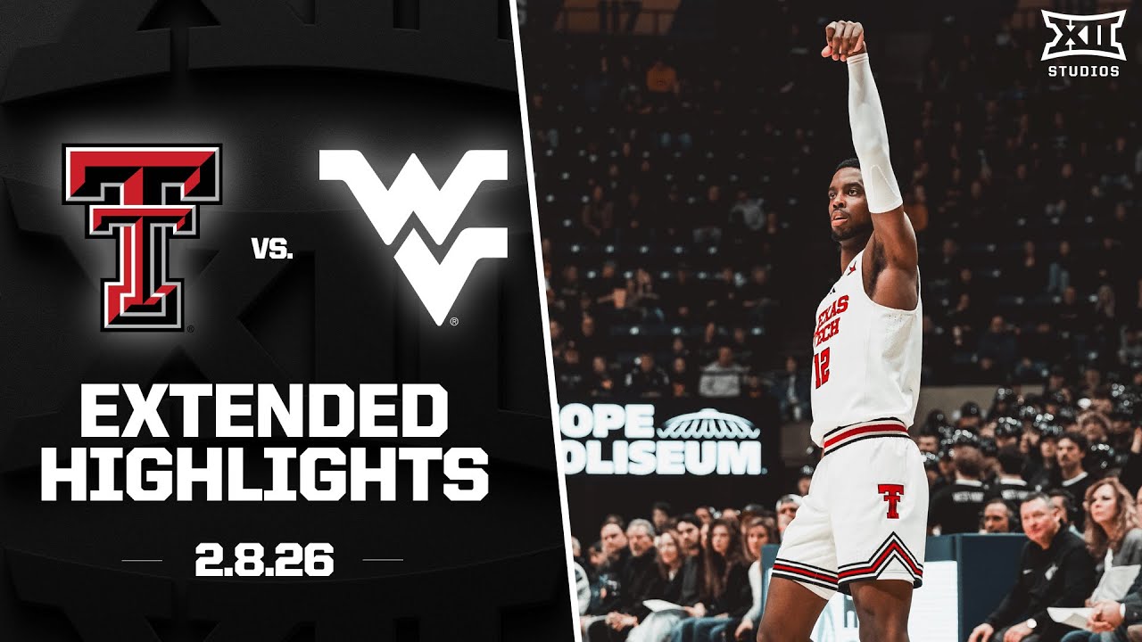 #13 Texas Tech vs. West Virginia Extended Highlights | 2025-26 Big 12 Men's Basketball