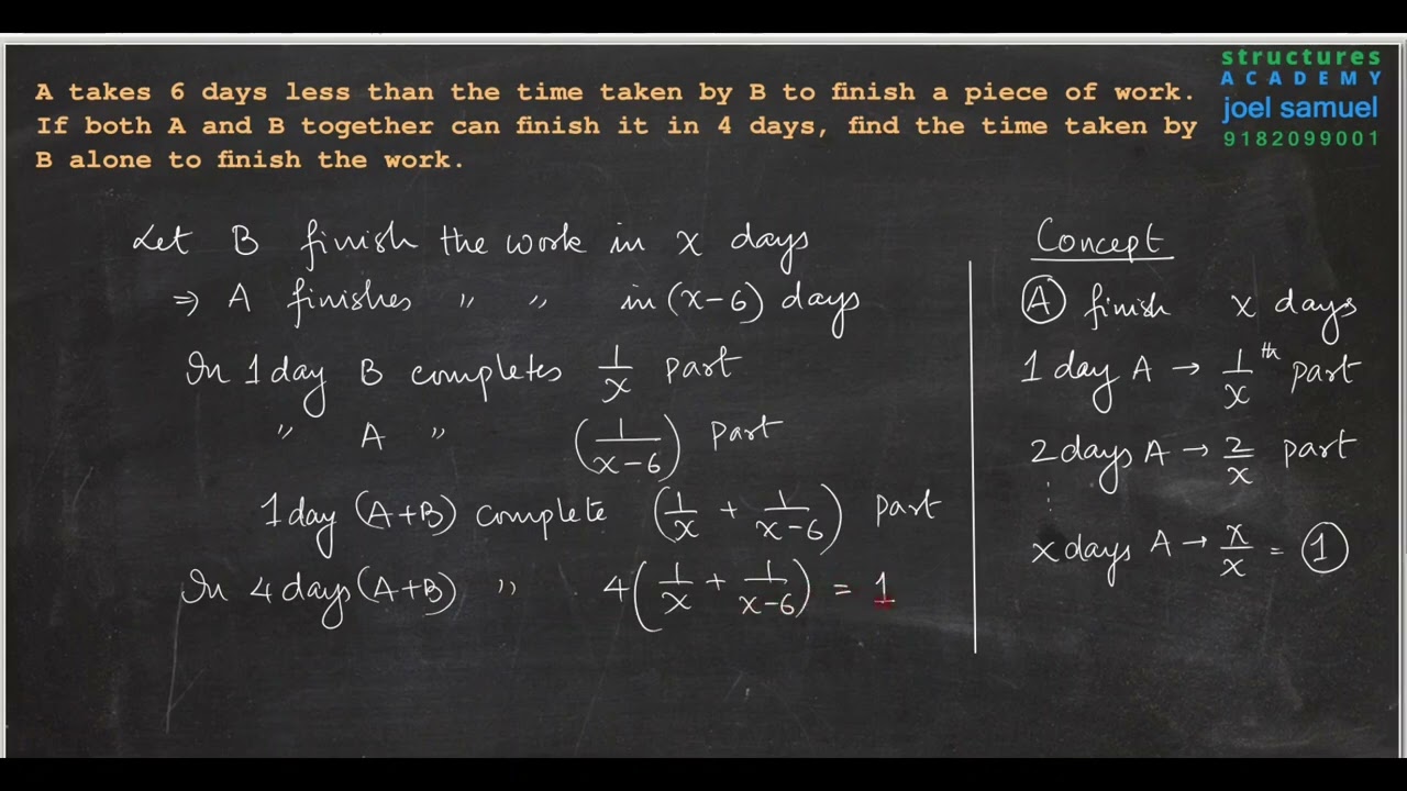 QE-04_QUADRATIC EQUATIONS-TIME & WORK