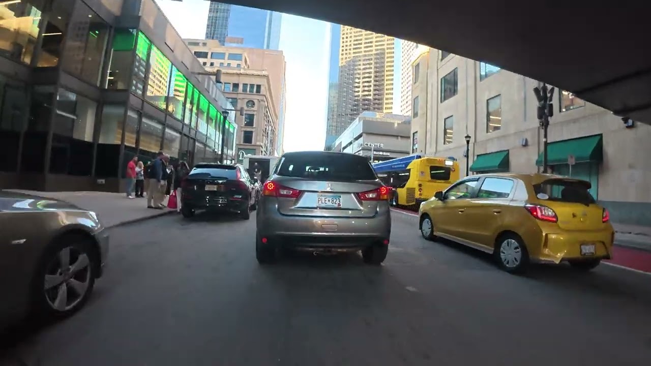 Downtown Minneapolis Biking to Candyland for Popcorn