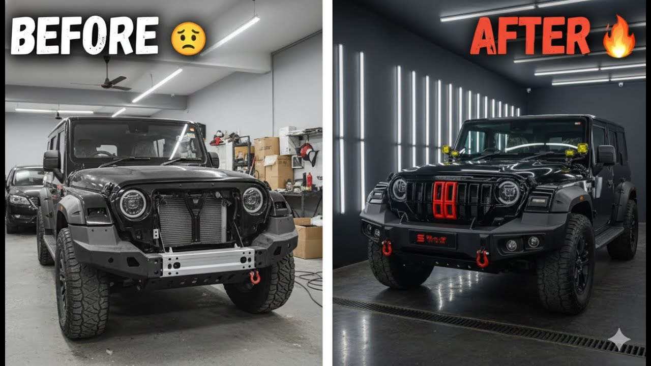 Mahindra Thar ROXX 😎 Complete Interior Exterior Modification | Next Level Build