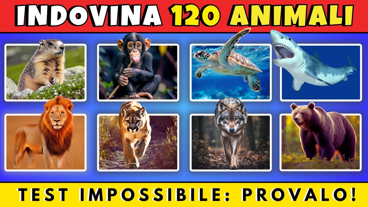 Indovina l'Animale: Riuscirai a riconoscerli tutti? 🔥