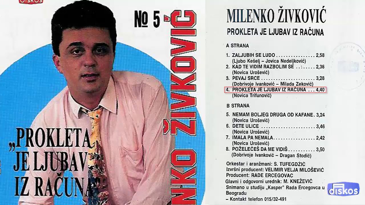 Milenko Zivkovic - Prokleta je ljubav iz racuna - (Audio 1992) - CEO ALBUM