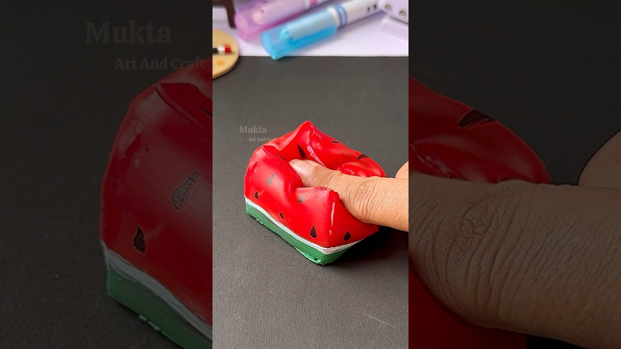 ✨🍉Watermelon Squishy #shorts #art #diy #youtubeshorts