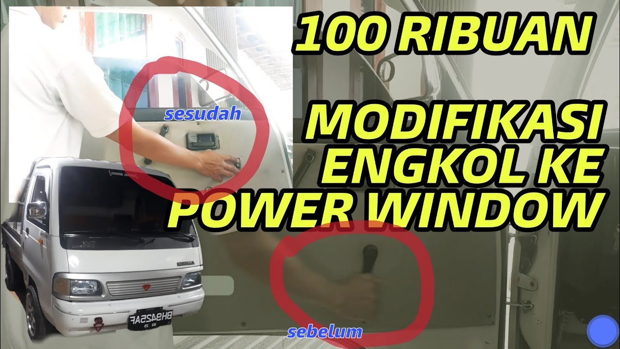 MODIFIKASI KACA MOBIL PAKAI POWER WINDOW DI PICK UP COLT T120 SS | Pasang Power Window universal