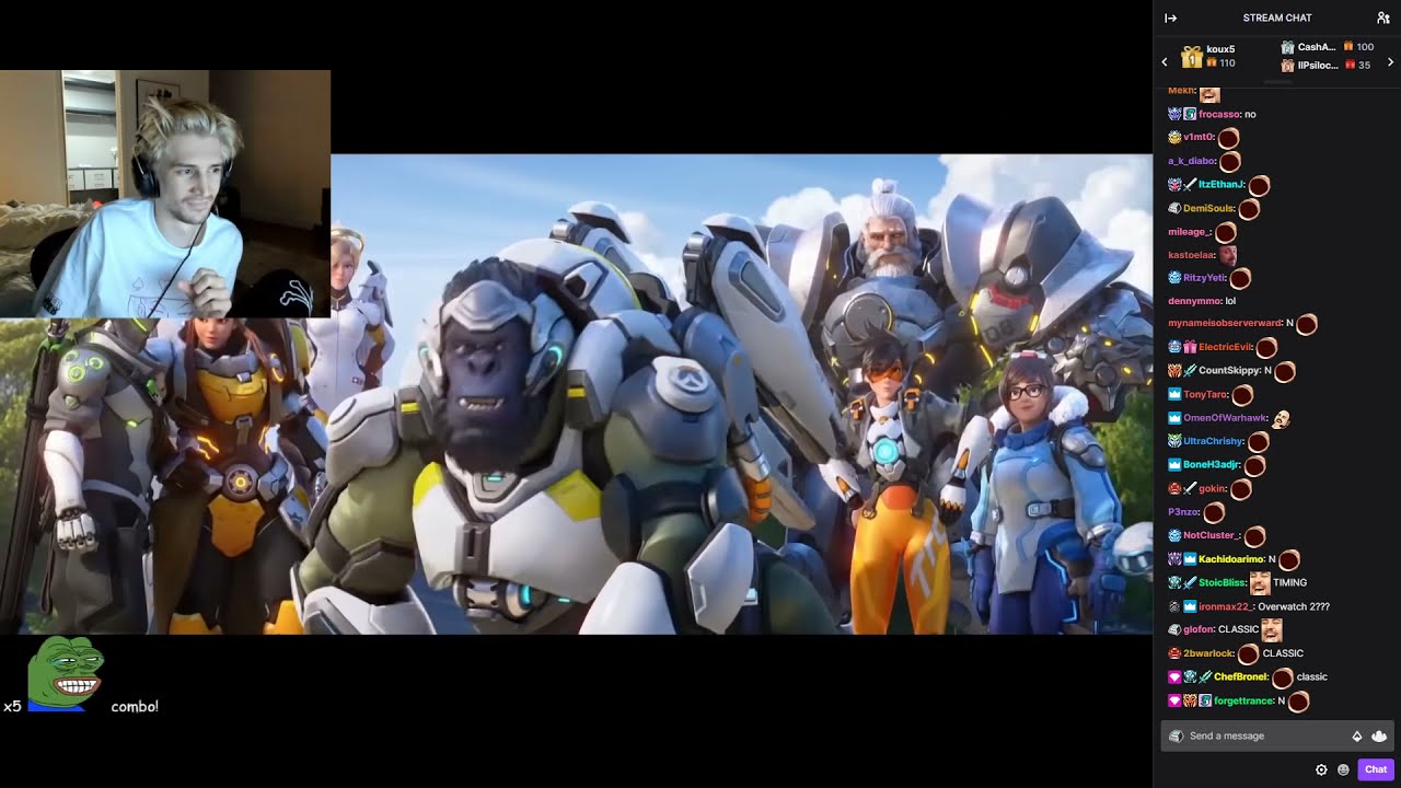 xQc laughs at 
