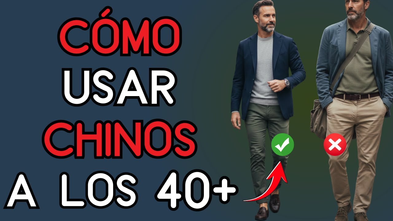 La mayoría de los hombres de 40+ usan mal los chinos (y así lo arreglas) | Moda Hombres 40+