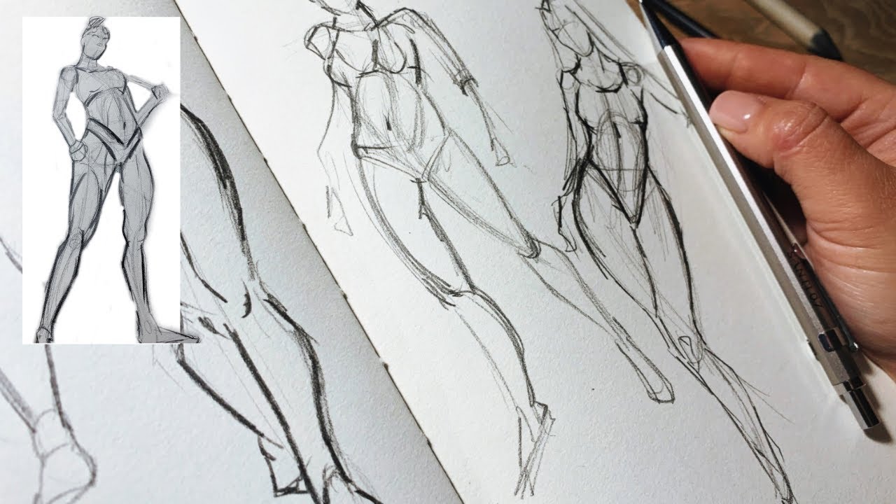 how I practice drawing anatomy ⋆｡°✩ figure studies ✩°｡⋆