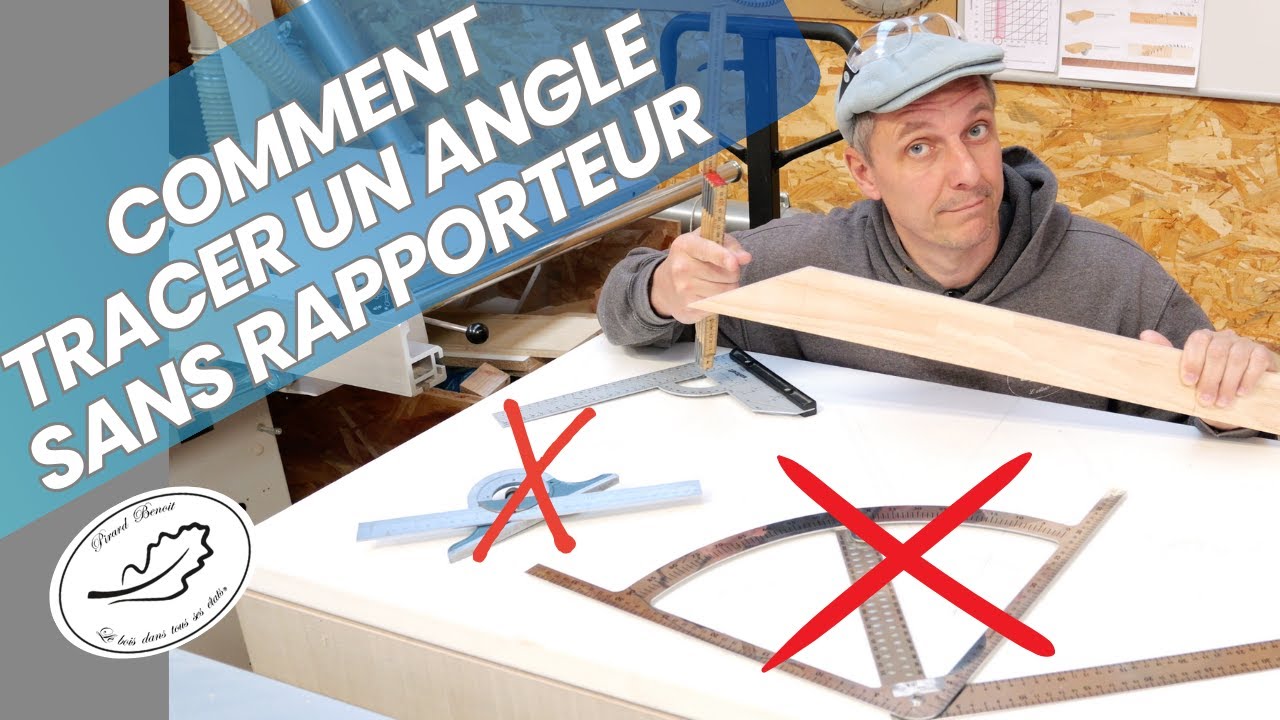 Comment tracer ou trouver un ANGLE DE COUPE précisément sans rapporteur !
