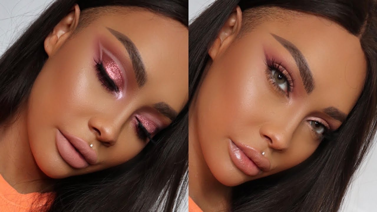 TWO LOOKS HUDA BEAUTY NEW NUDE PALETTE | SONJDRADELUXE