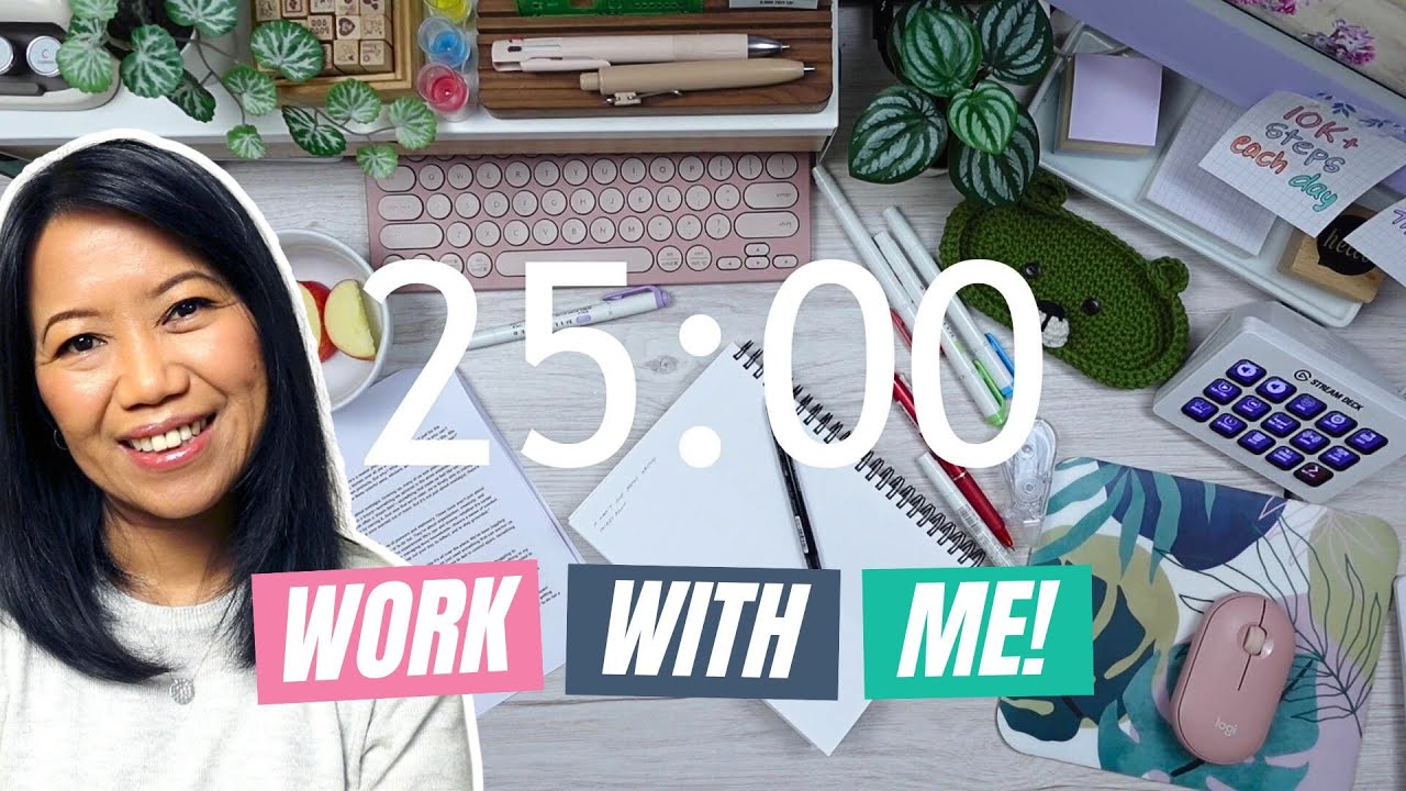 Need a Focus Buddy? Work With Me Using a 2-Hour Pomodoro Timer