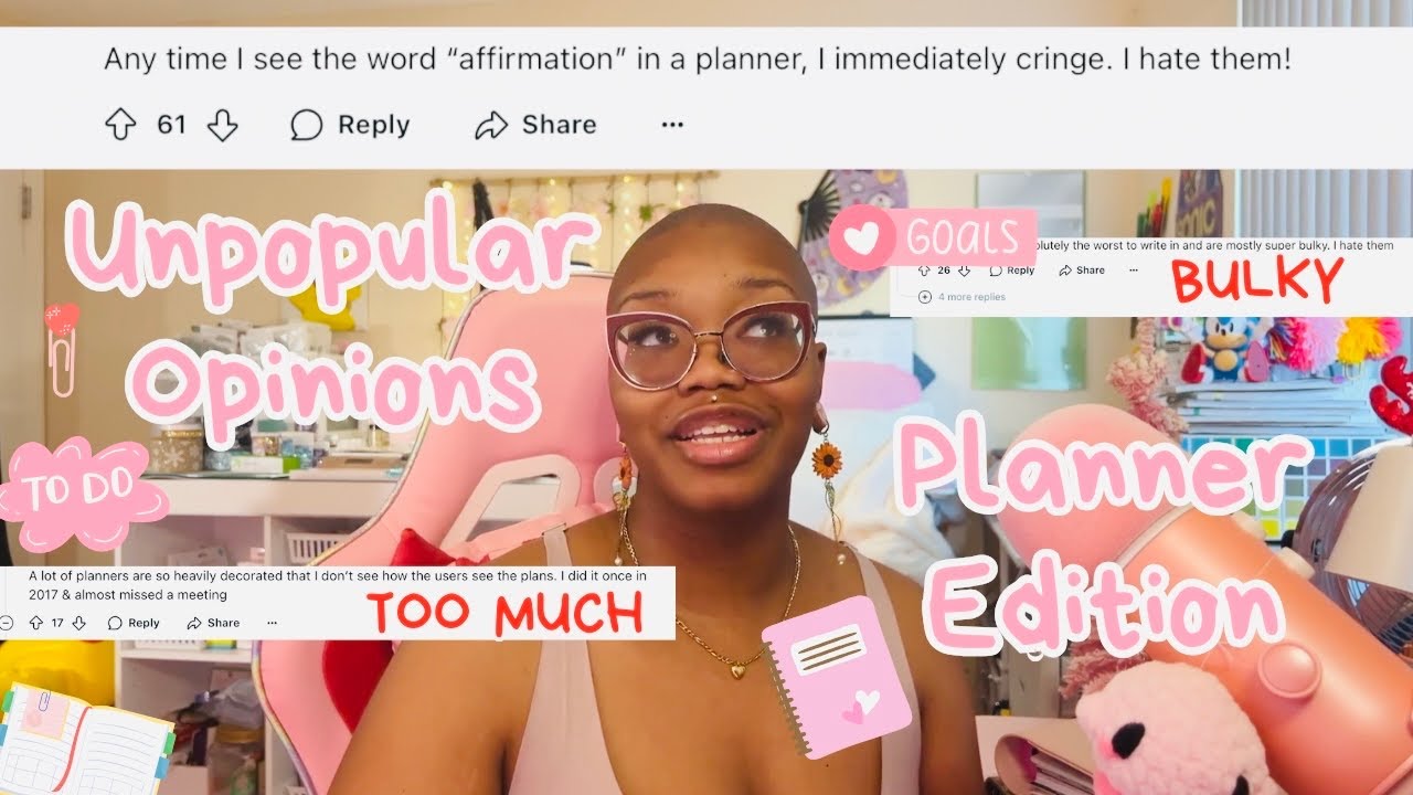 Unpopular Opinions of 2024 from Reddit Reaction! Planners, Journals, All Stationery Edition