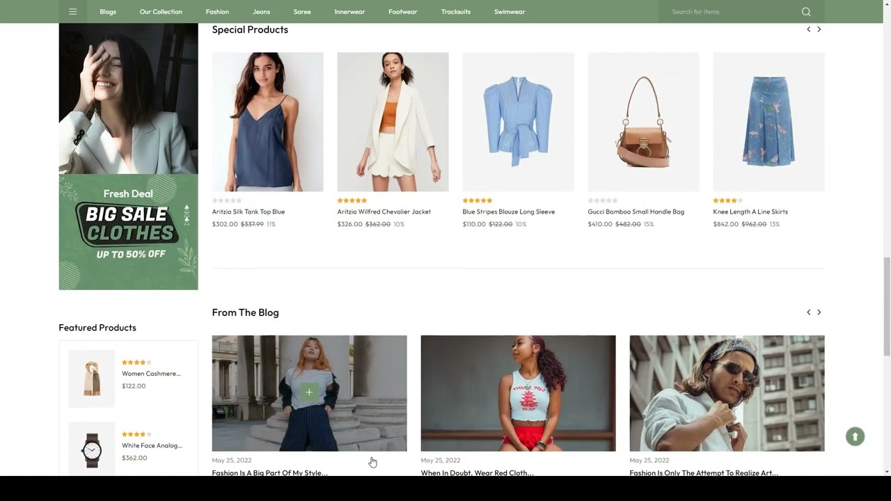 Tenfency - The Fashion Store Responsive Opencart 3X Theme clothes clothing fashion