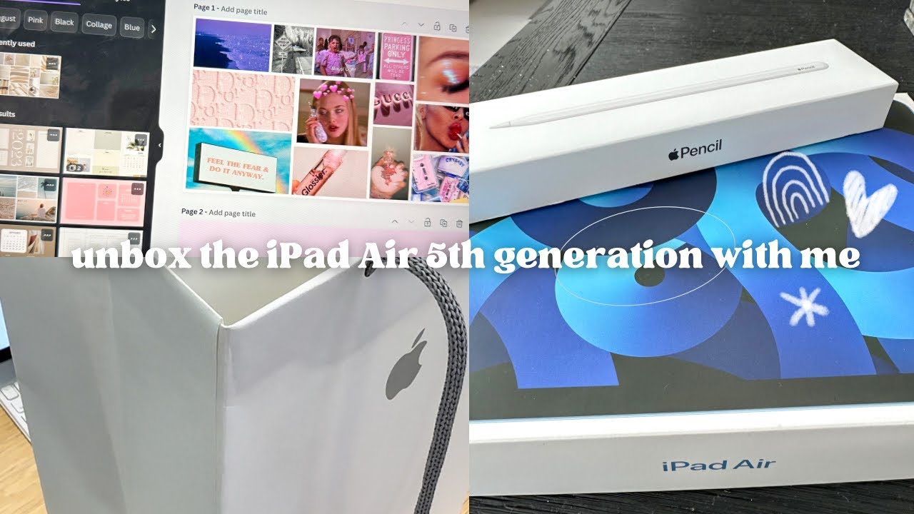 IPAD AIR 5TH GENERATION 2023 UNBOXING + OVERVIEW & CUSTOMIZATION *64GB + WI-FI*