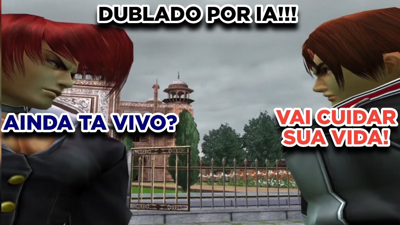 AS FALAS ANTES DAS LUTAS ENTRE KYO KUSANAGI VS IORI YAGAMI DESDE KOF 95 ATE KOF XV (DUBLADO POR IA)