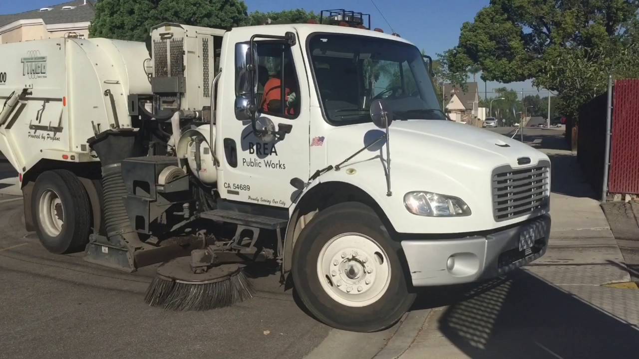 Brea Public Works Propane Freightliner M2 Tymco Street Sweepers (2)