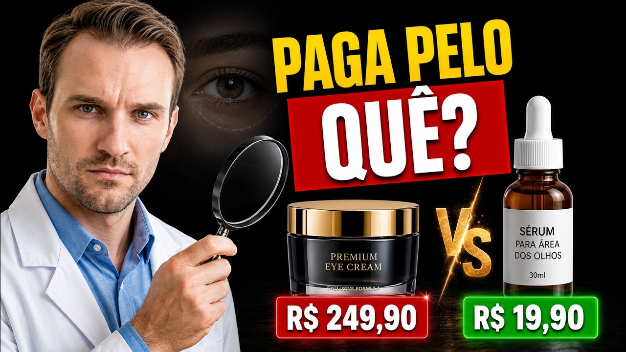 Sérum R$ 5 vs R$ 500 Para Olheiras: Por Que o Barato VENCEU (Não Acreditei)
