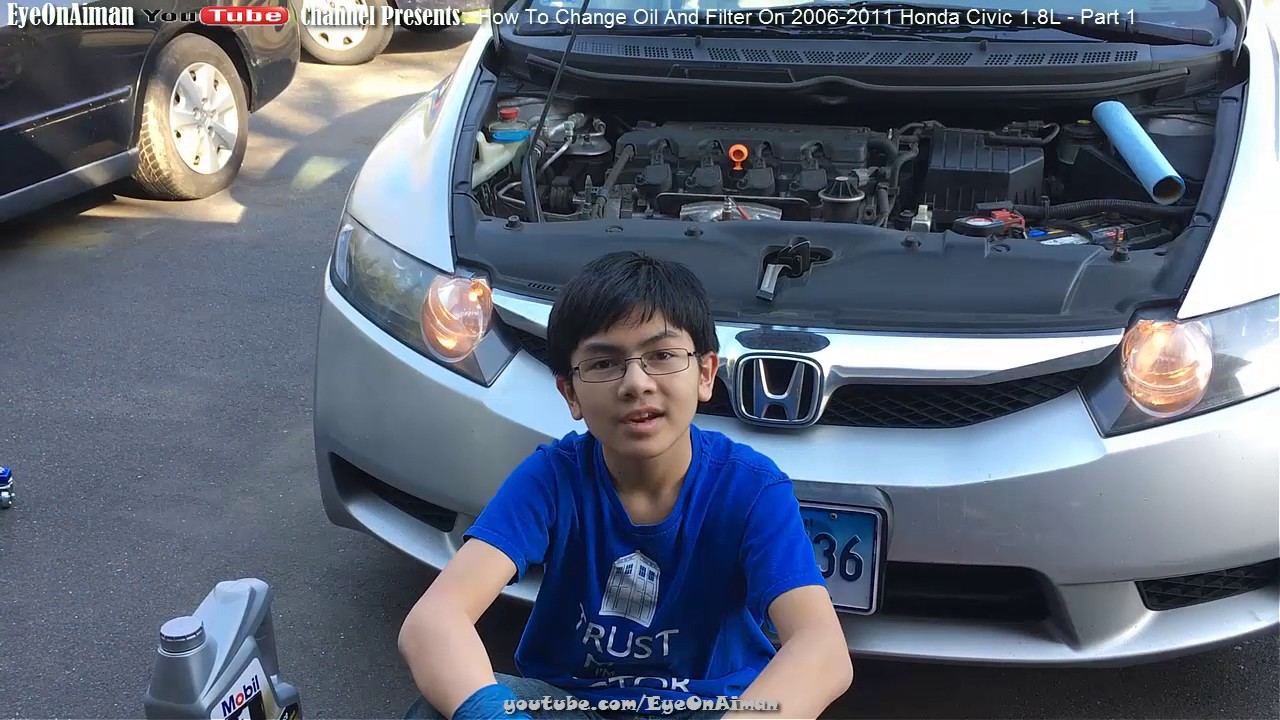 P1: How To Change Oil And Filter On 2006-2011 Honda Civic 1.8L - DIY Do It Yourself Guide