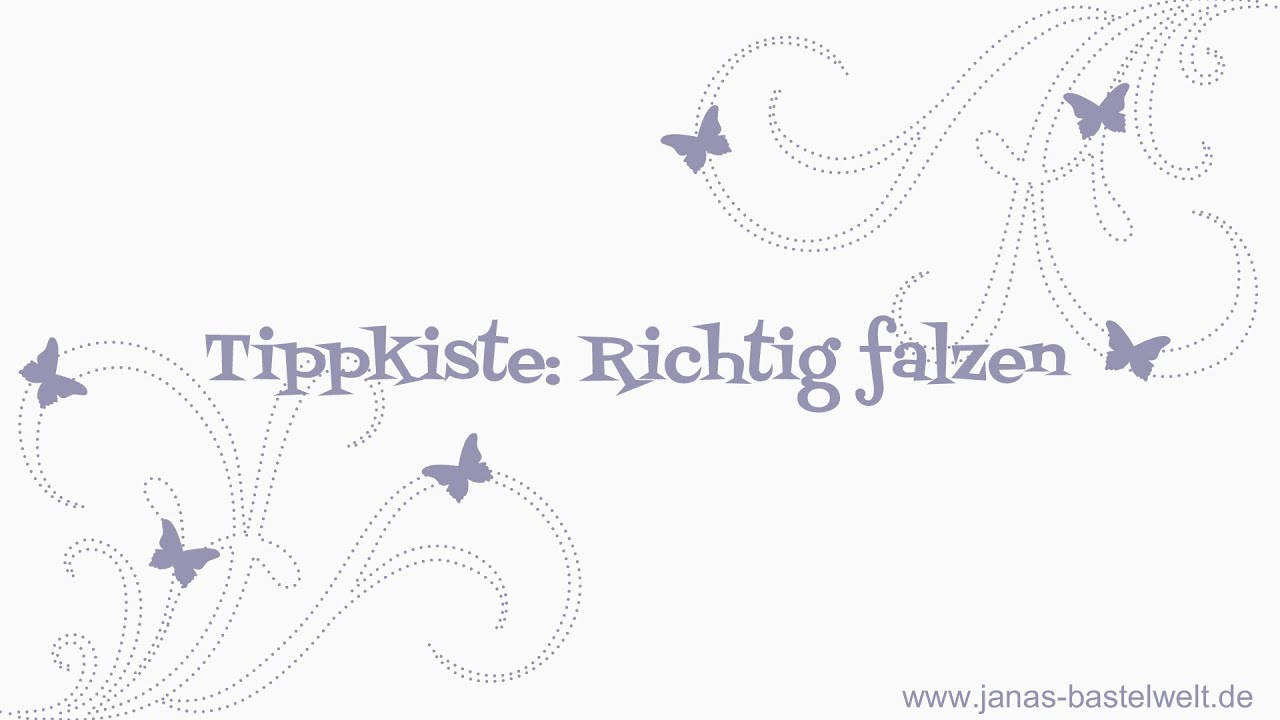 Tippkiste: Richtig falzen