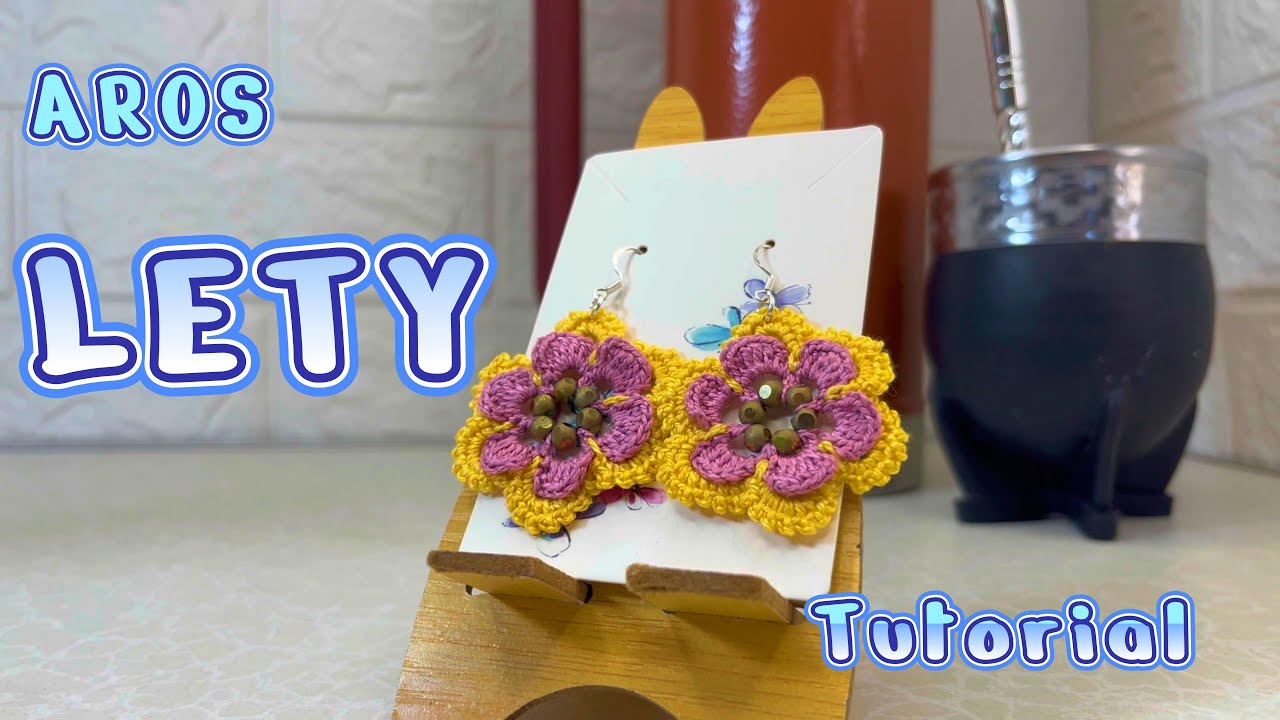 AROS LETY !! FLORES A CROCHET PASO A PASO