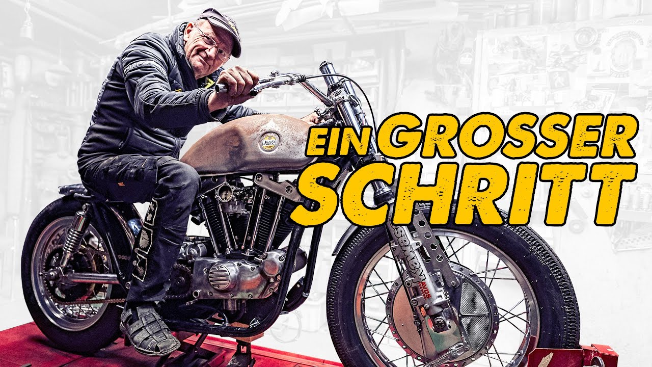 Ein großer Schritt beim Projekt Harley Davidson Ironhead Sportster | Andis Funktionspunk