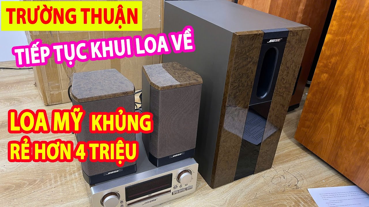 TIẾP TỤC KHUI LOA MỸ VỀ Dòng Khủng MÀU DA HỔ mà RẺ HƠN THỊ TRƯỜNG 4 TRIỆU Bose PLS 1510 Bose 505WB