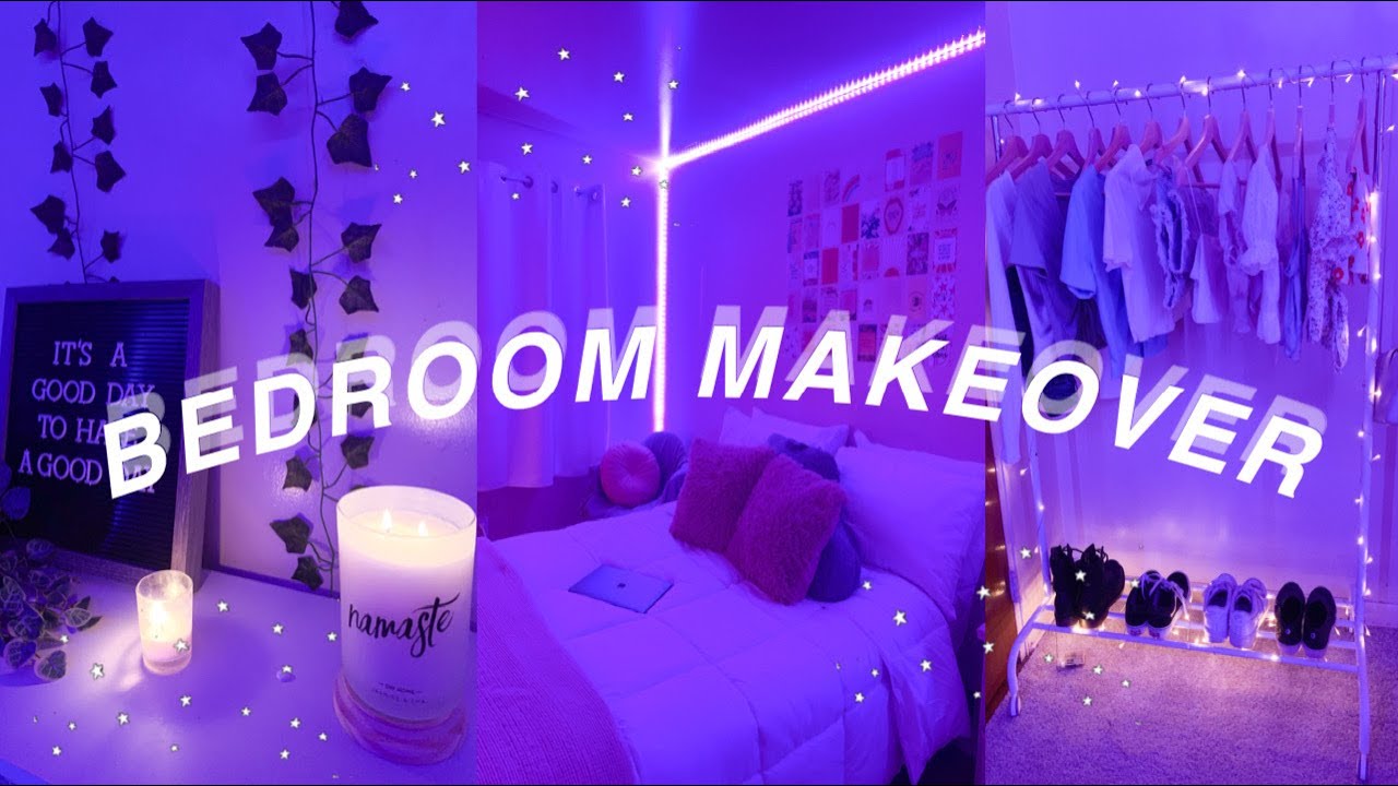 EXTREME BEDROOM MAKEOVER *aesthetic tiktok inspired ROOM TRANSFORMATION!*