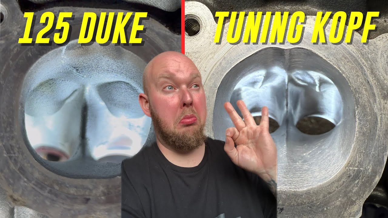 DUKE 125 zu Lahm? Tuning mit Zylinderkopf Bearbeitung