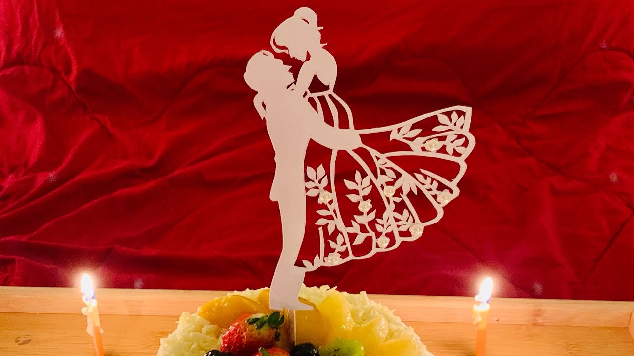 DIY Anniversary Cake Topper | DIY Cake Topper for COUPLE without Laser