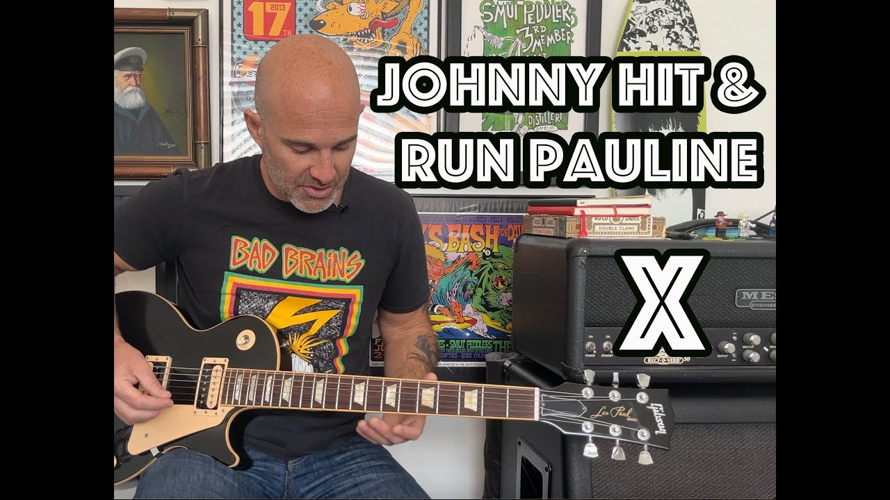 Урок игры на гитаре «Johnny Hit And Run Pauline» от X