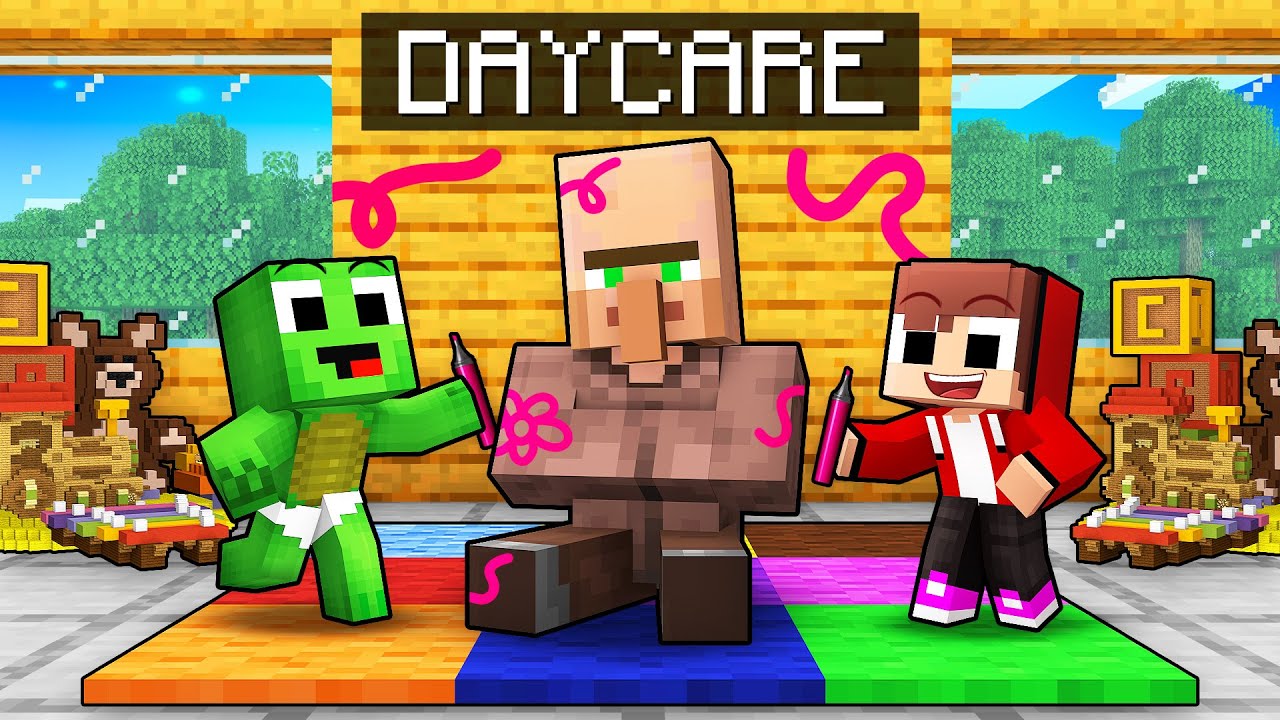 Mikey and JJ Prank The Sitter in Minecraft! (Maizen)