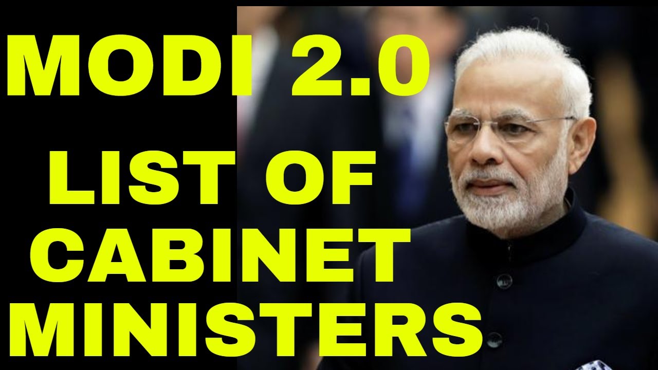 cabinet ministers of india 2019