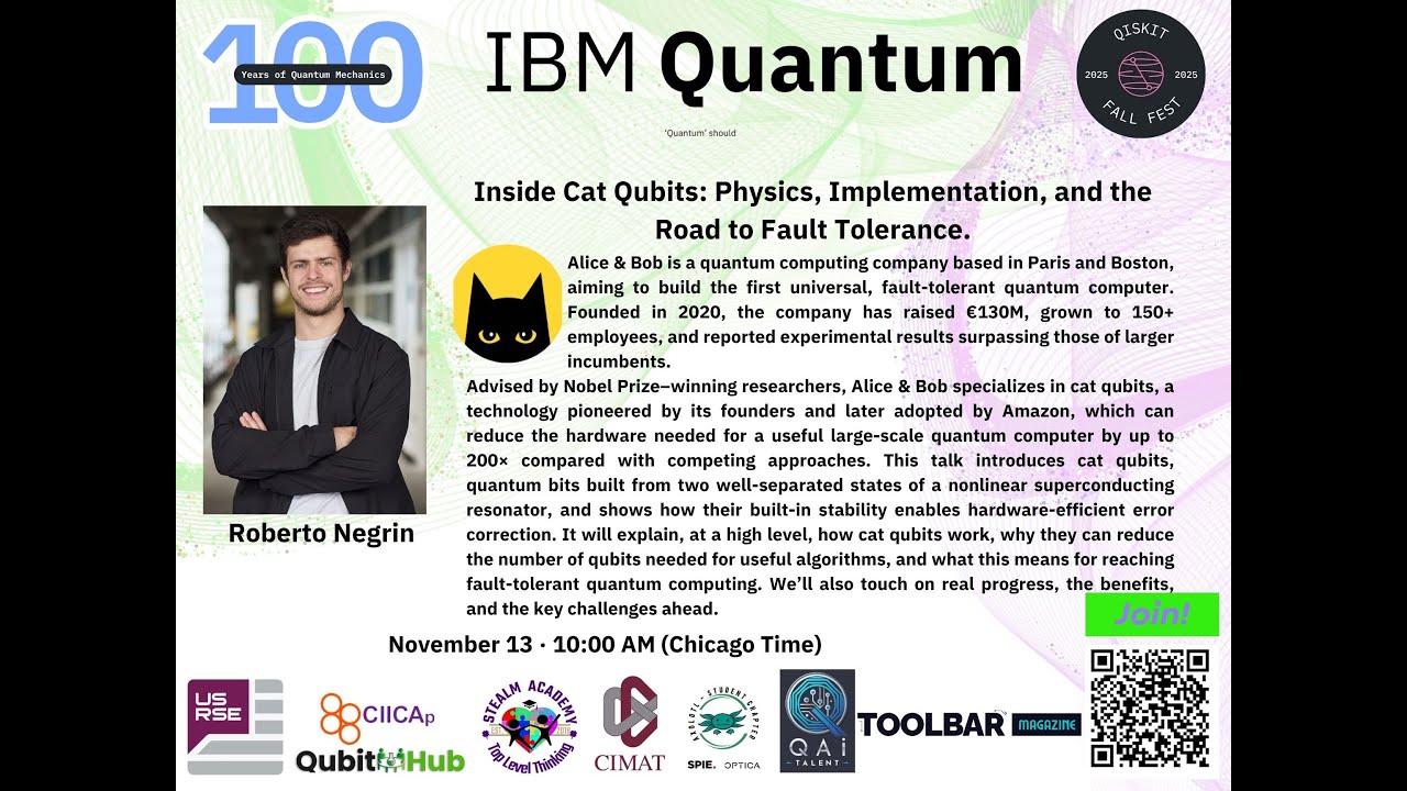 Dr. Roberto Negrin: Inside Cat Qubits -  Physics, Implementation, and the Road to Fault Tolerance