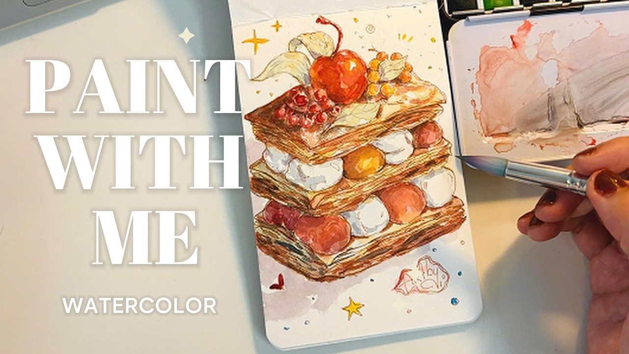 ☆ DESSERT ☆ Pain With Me | Watercolor | 20min | BGM