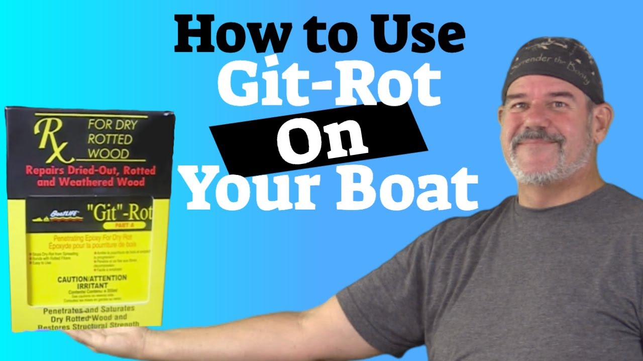 Использование проникающей эпоксидной смолы Git-Rot на гнилой древесине