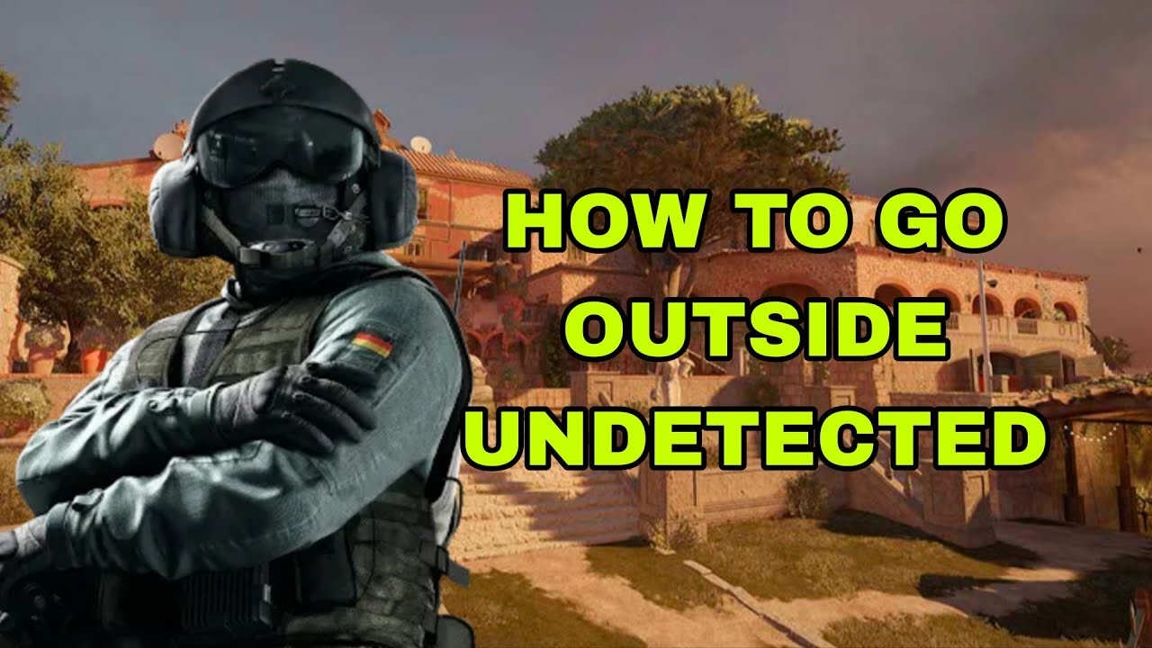 How to GO OUTSIDE Without Being Detected | Rainbow Six Siege Glitch