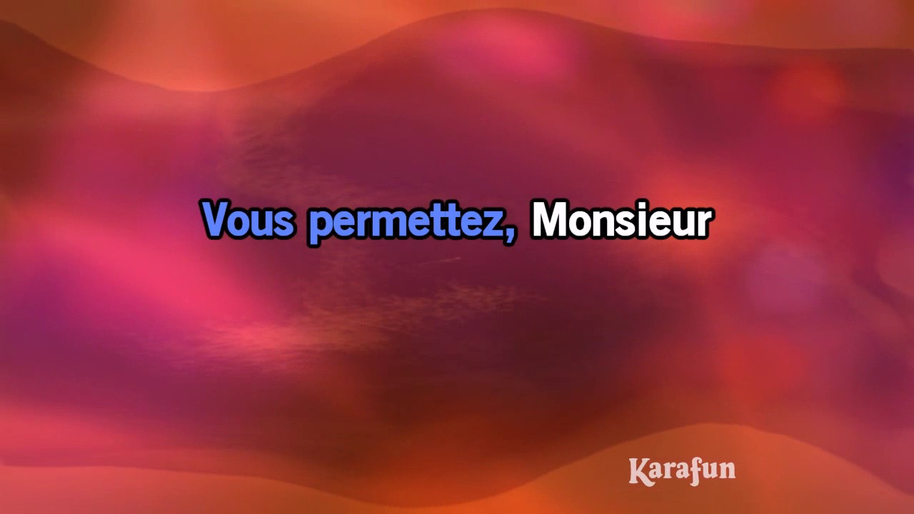 Karaoké Vous permettez, Monsieur - Salvatore Adamo *