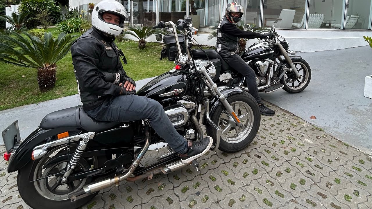 Harley Davidson XL e Midnight Star rasgando o asfalto com os Damassas.