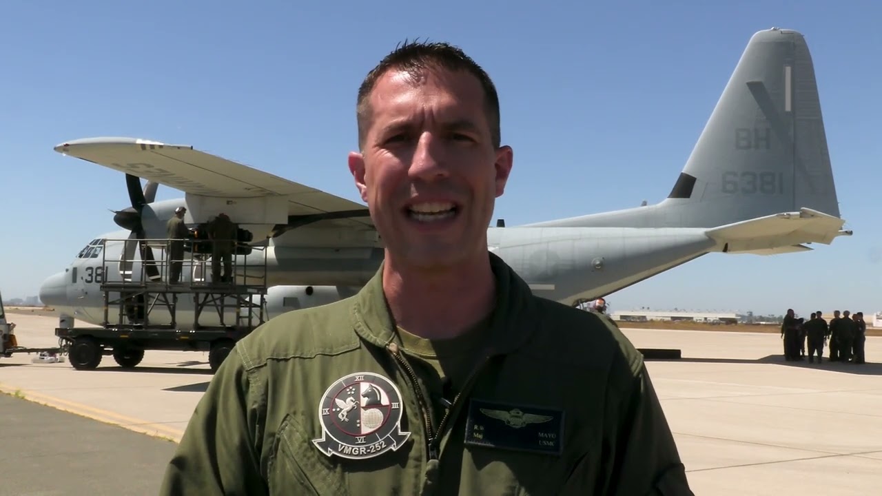 Interview with Marine KC-130J Harvest HAWK pilot, Maj. Royse Mayo