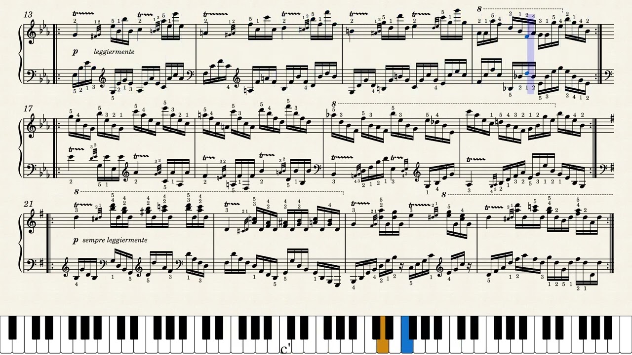 체르니 | Czerny 60 Etudes (School of Virtuoso) op.365 no.27