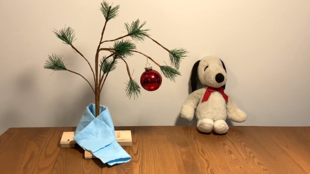 Charlie Brown Christmas Tree ASMR Unboxing with Snoopy
