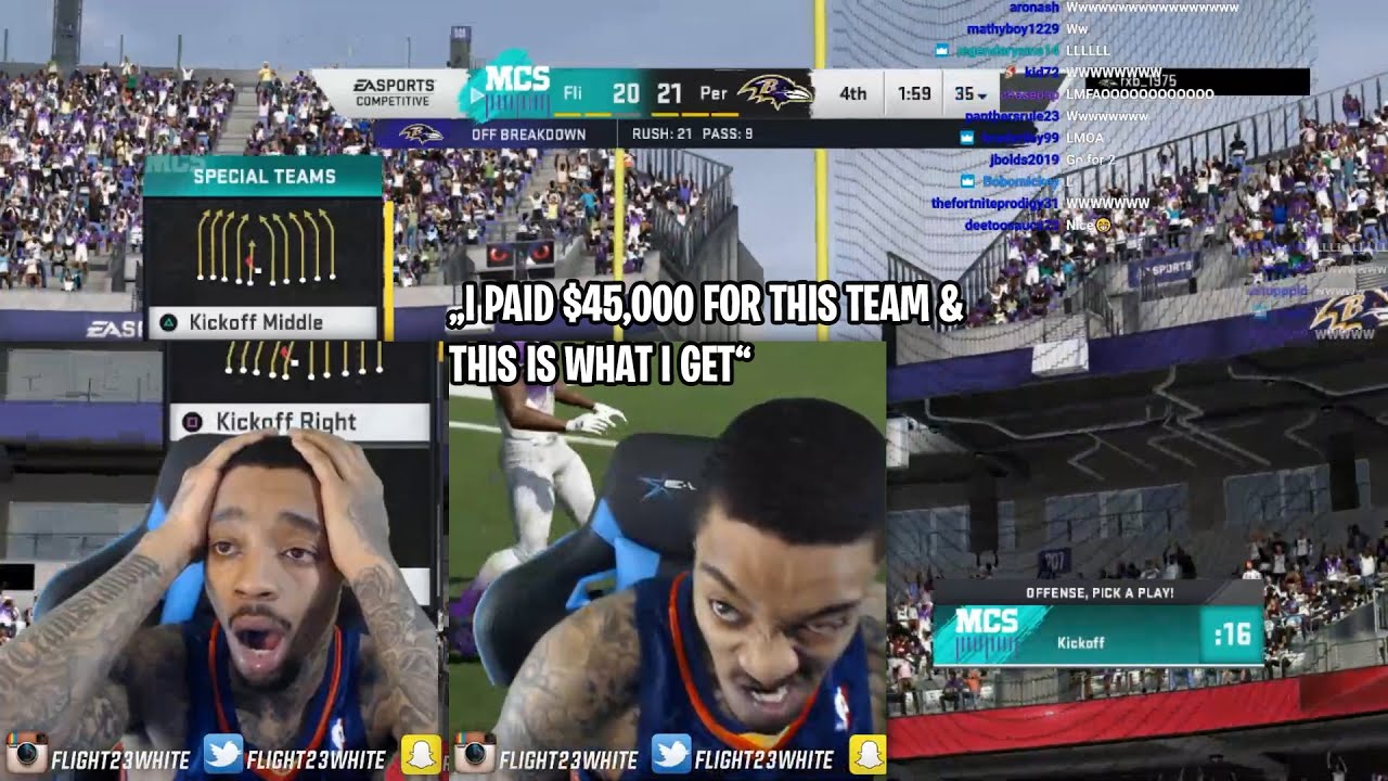 FlightReacts BIGGEST CHOKE IN MADDEN 20! CRIES & SMASHES CONTROLLER MULTIPLE TIMES ON HIS DESK🤣🤣