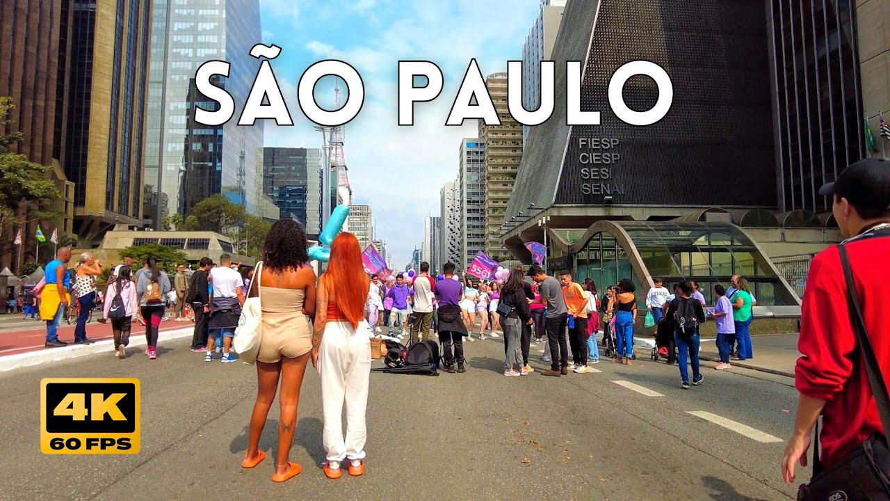 São Paulo 4k • Domingo na Paulista
