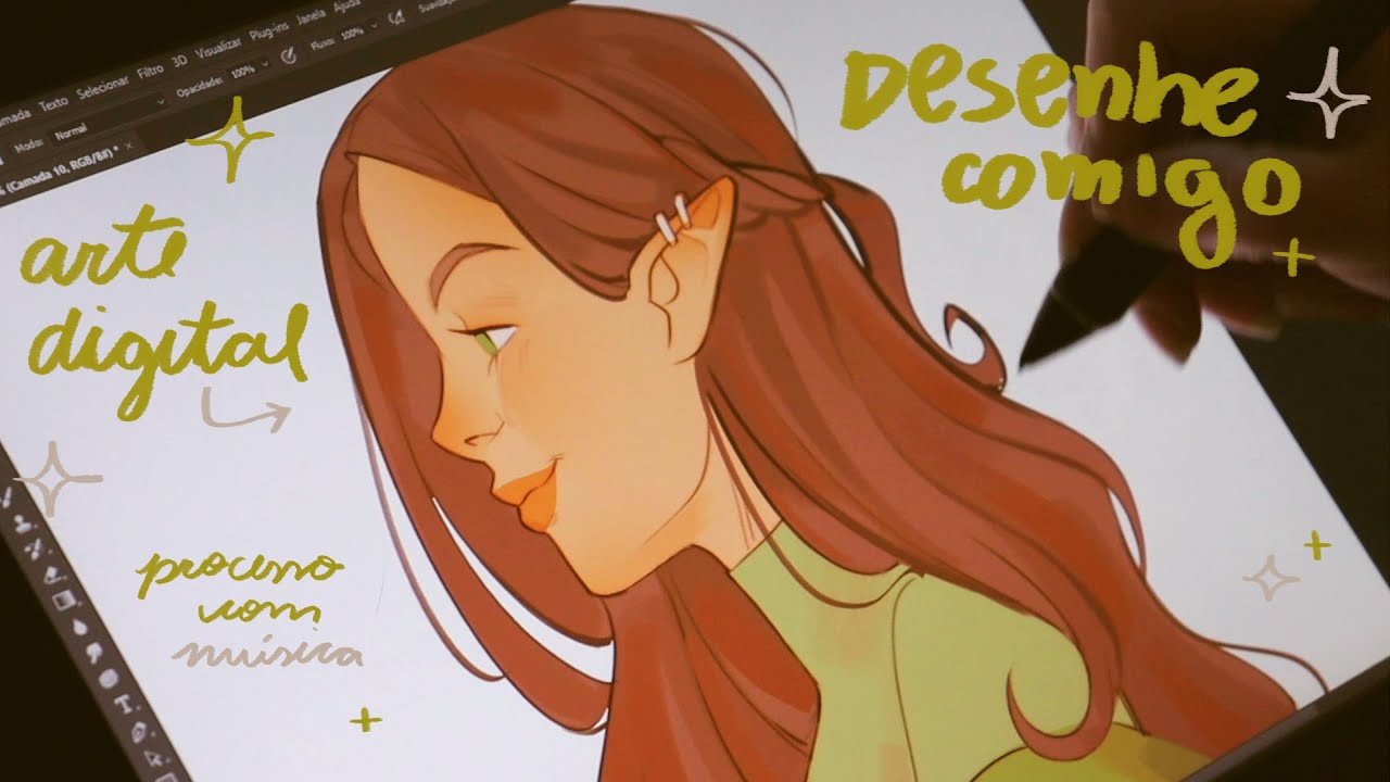 Desenhe comigo ✶ Arte digital + música